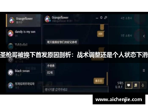 圣枪哥被换下首发原因剖析：战术调整还是个人状态下滑